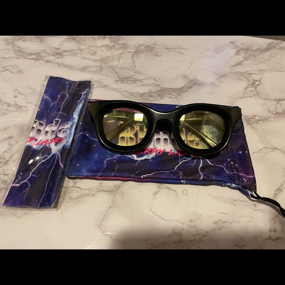 Rhude sunglasses (yellow tinted)